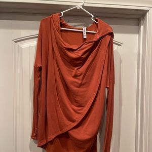 Athleta Purana hooded wrap sweatshirt